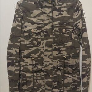 True Religion Men's Camo Military Jacket